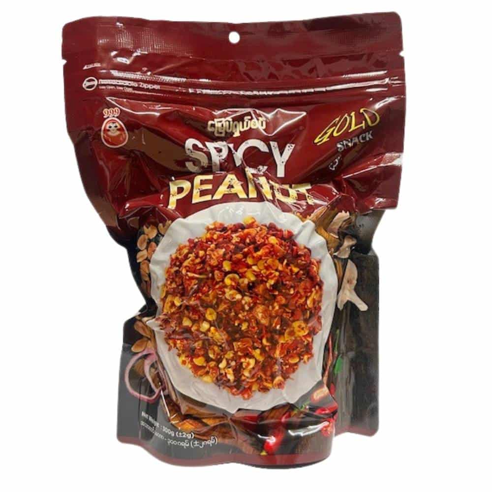 Gold Snack Spicy Fried Peanuts မြေပဲရှယ်စပ်