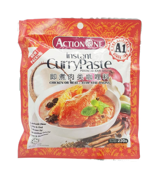 ActionOne (A1) Curry paste chicken or meat 200g