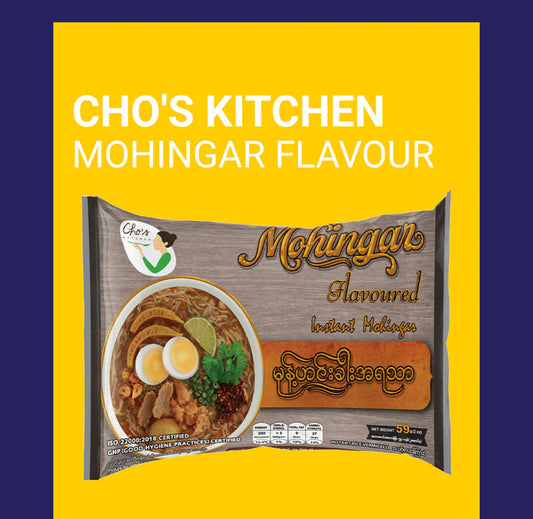 Cho's Kitchen Instant Mohingar 5 pks (Cho အသင့် စား မုန့် ဟင်း ခါး) ၅ ထုတ် တွဲ