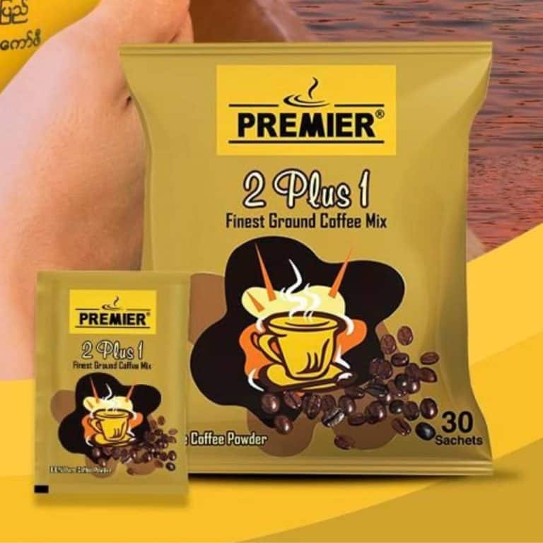Premier Instant Coffee Mix 2plus1 ပရီးမီးယား နှပ်ဖျော် ကော်ဖီ